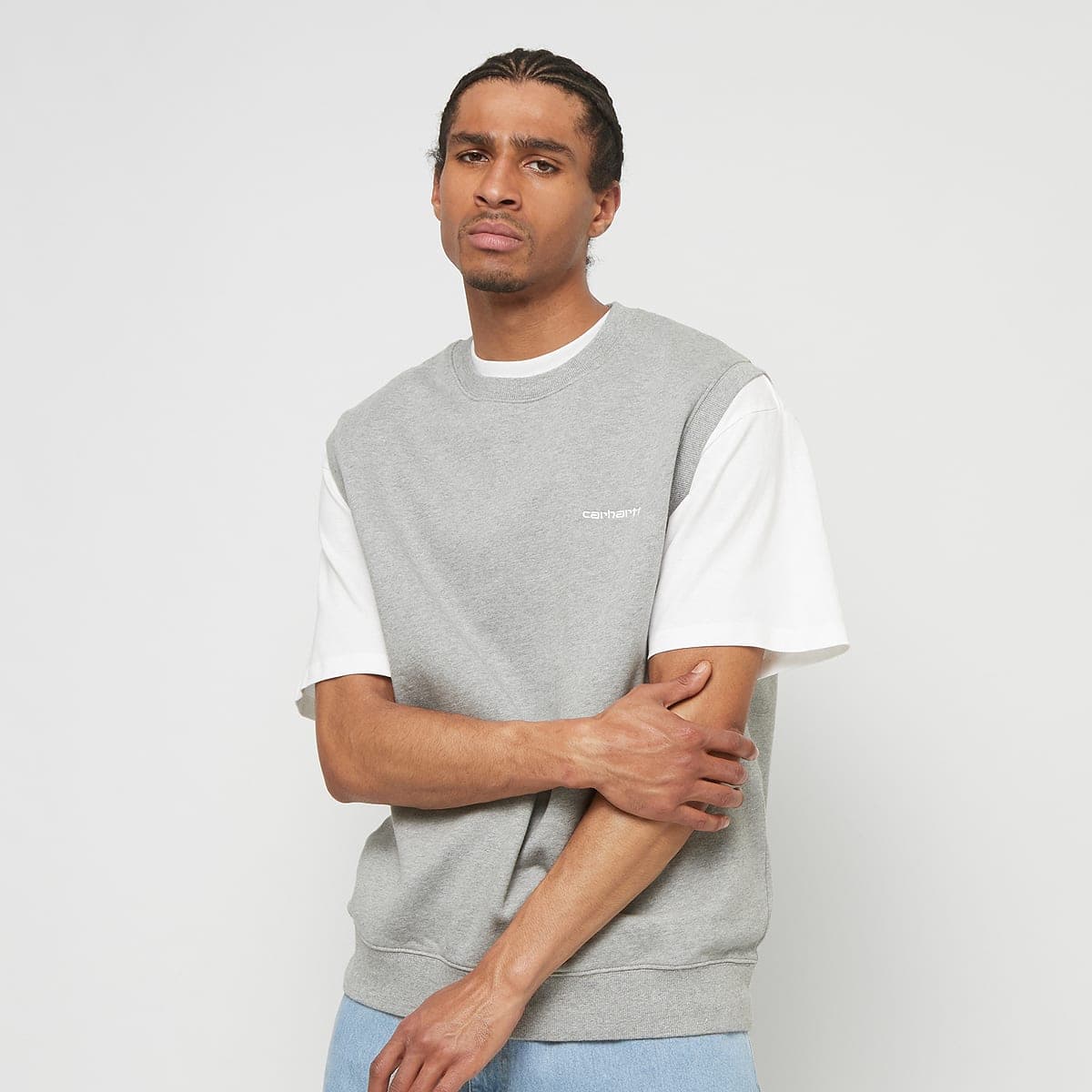 Script Vest Sweatshirt