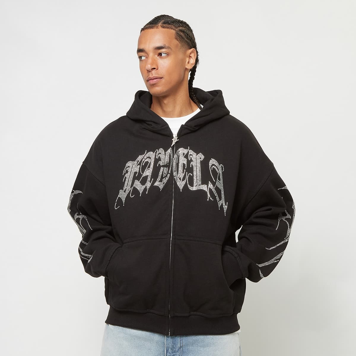Ribcage Rhinestone Frontzip