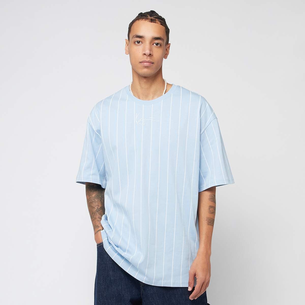 Small Signature Essential Pinstripe Tee 