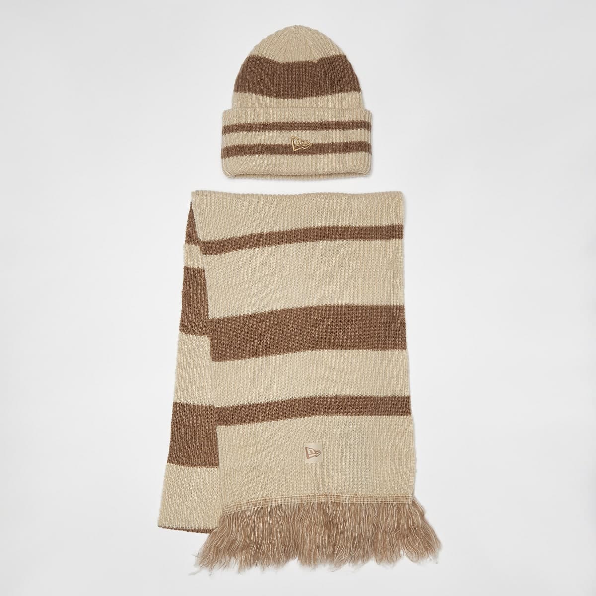 Stripe Scarf Beanie Set (2 Piece)