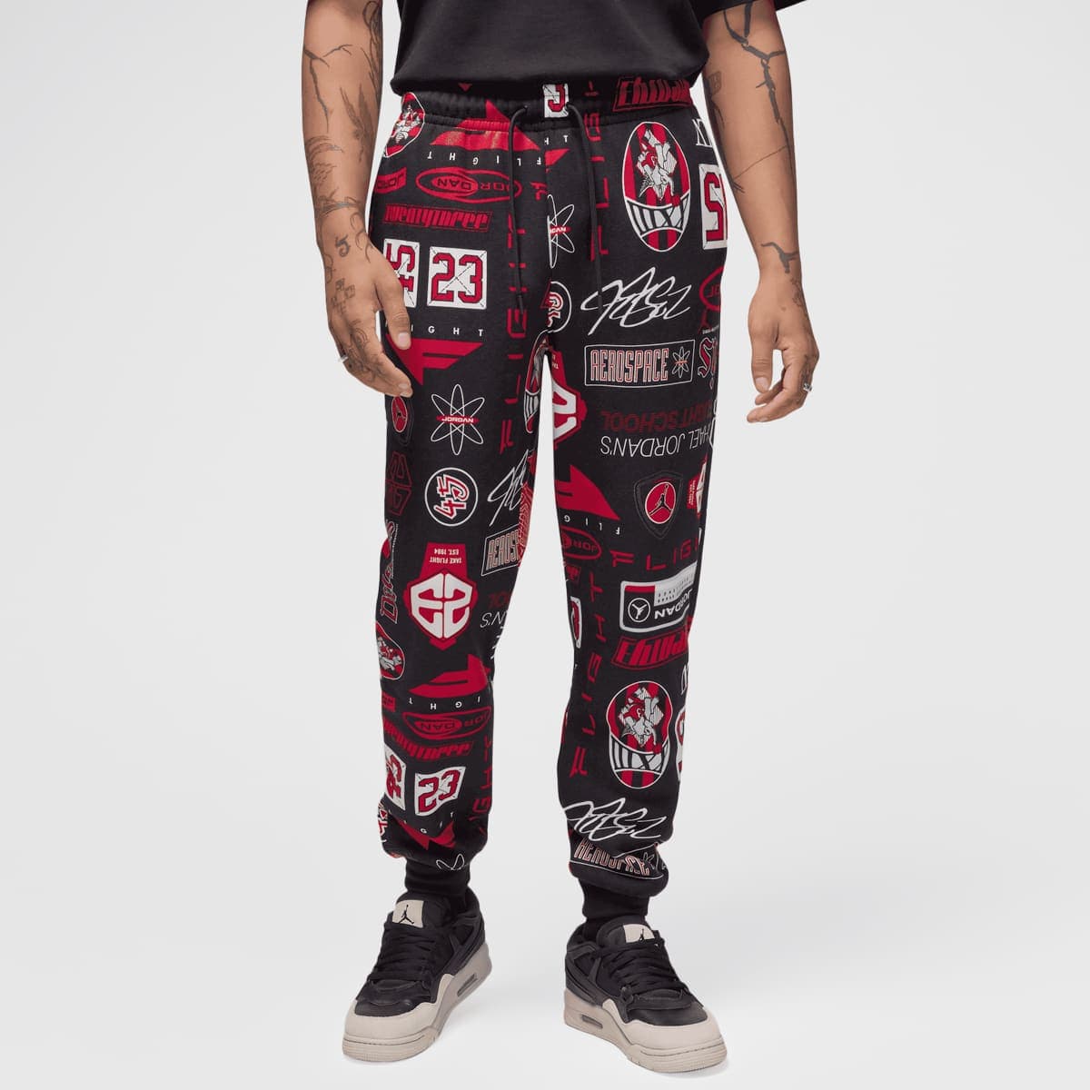 Essentials All Over Print Fleece Pants