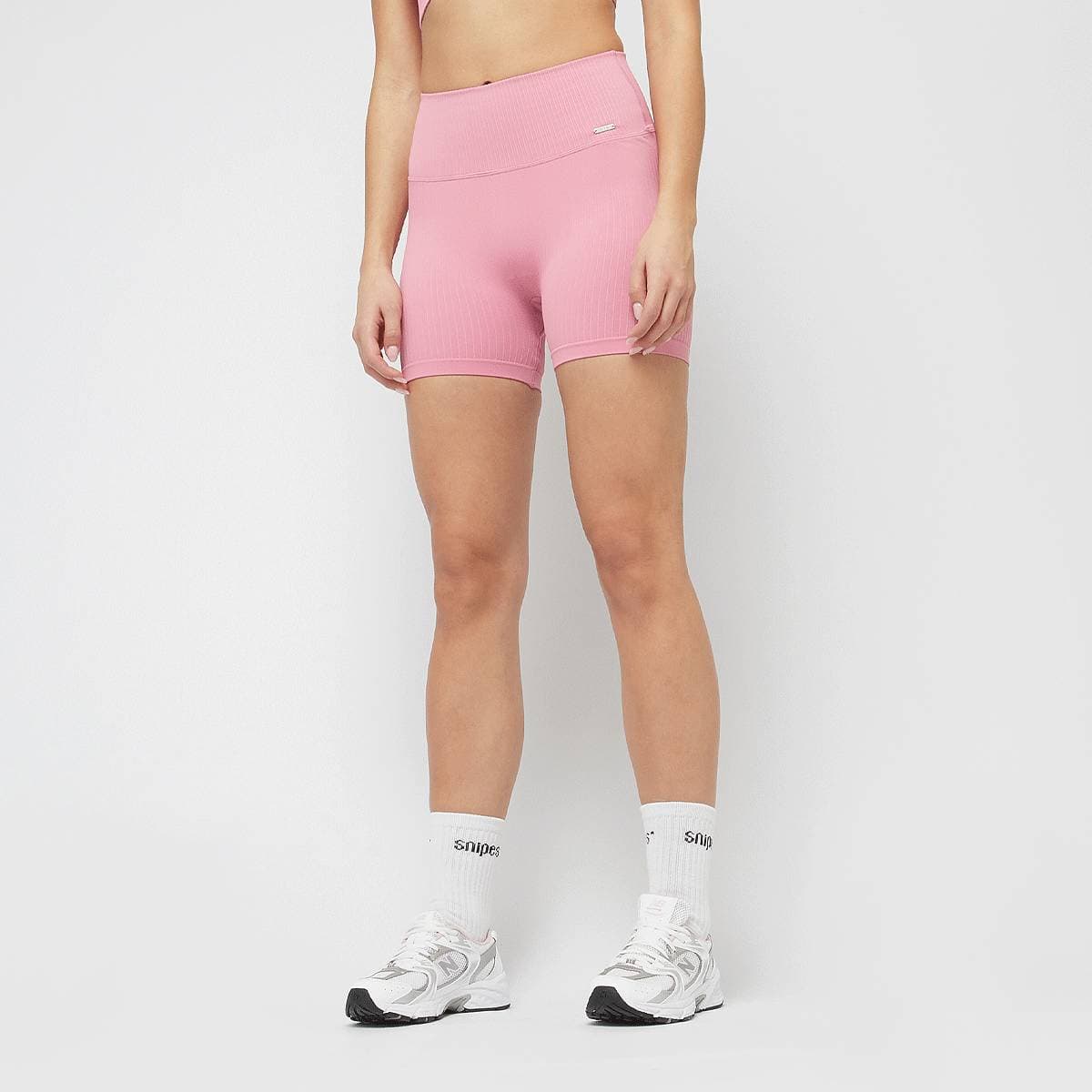 Ribbed Seamless Midi Biker Shorts