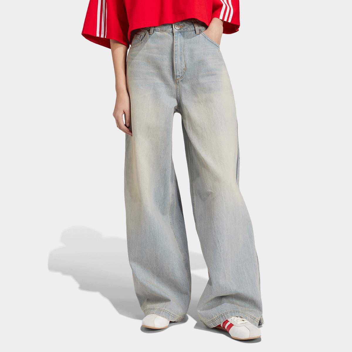 Wide Leg Jeanshose