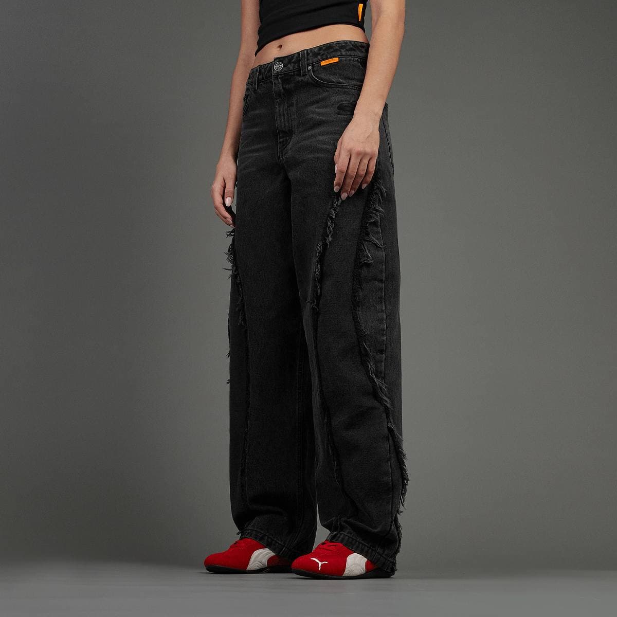 S Cube Inside Out Baggy Denim