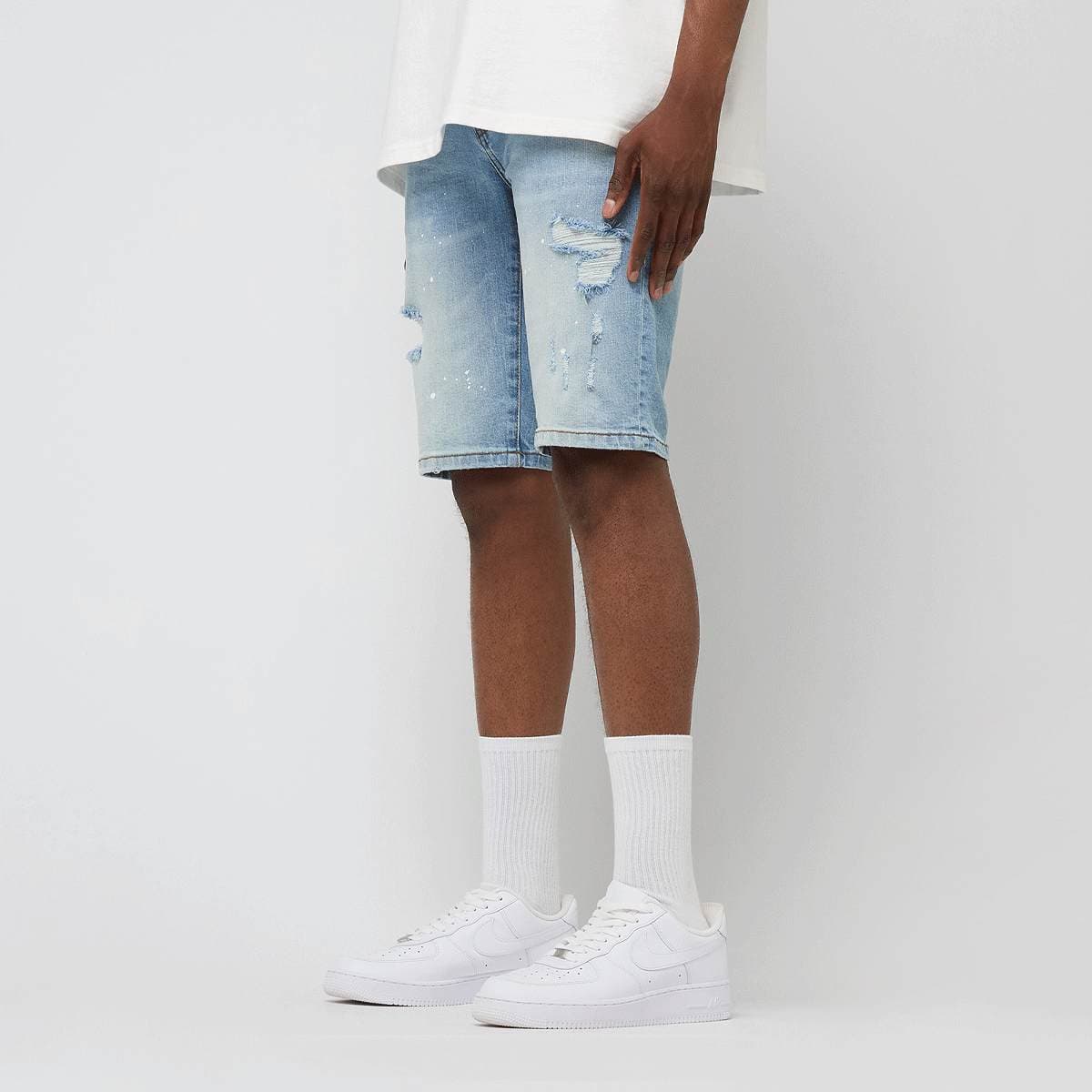 Victor Ripped Slim Fit Shorts