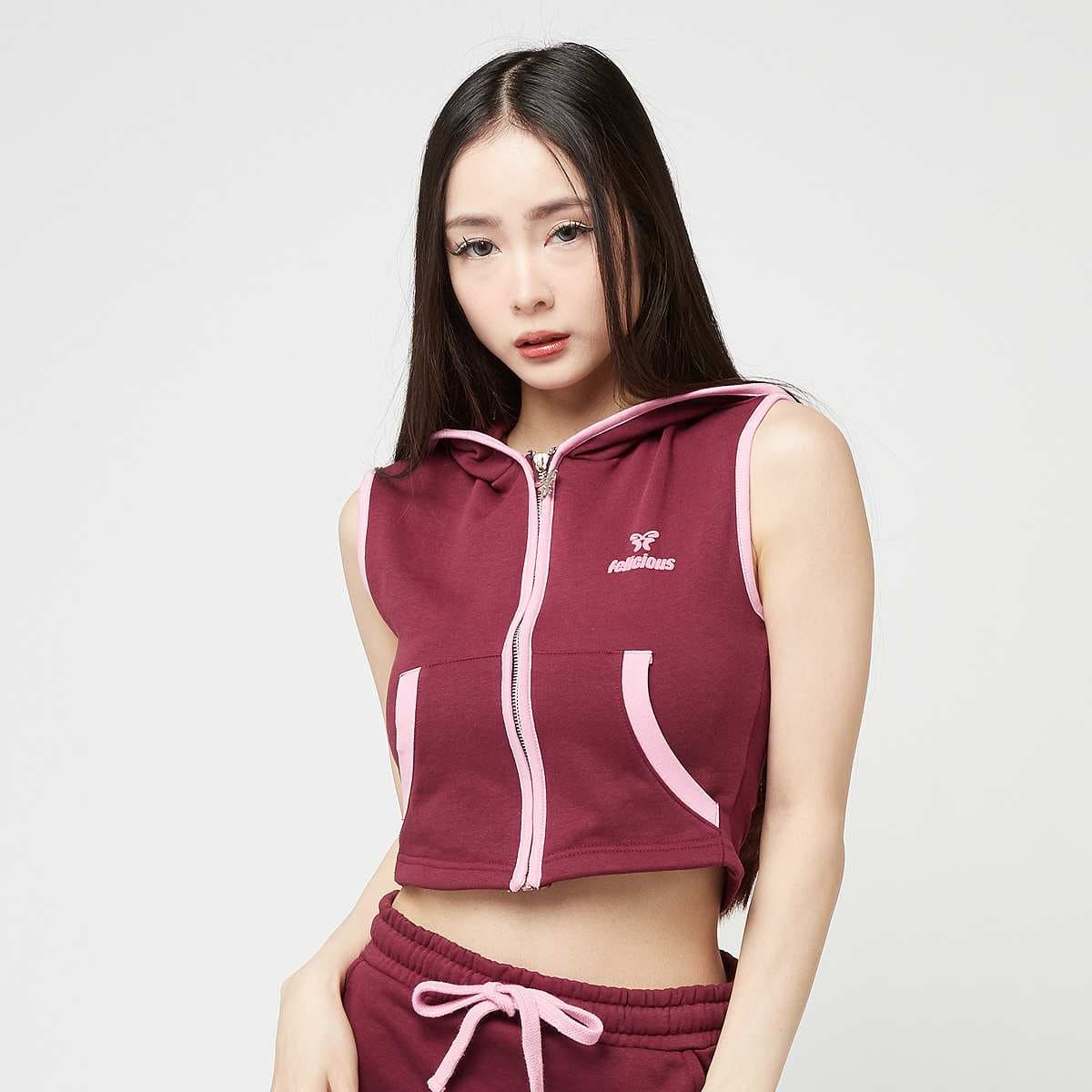 Cropped Zip Hoodie Top 