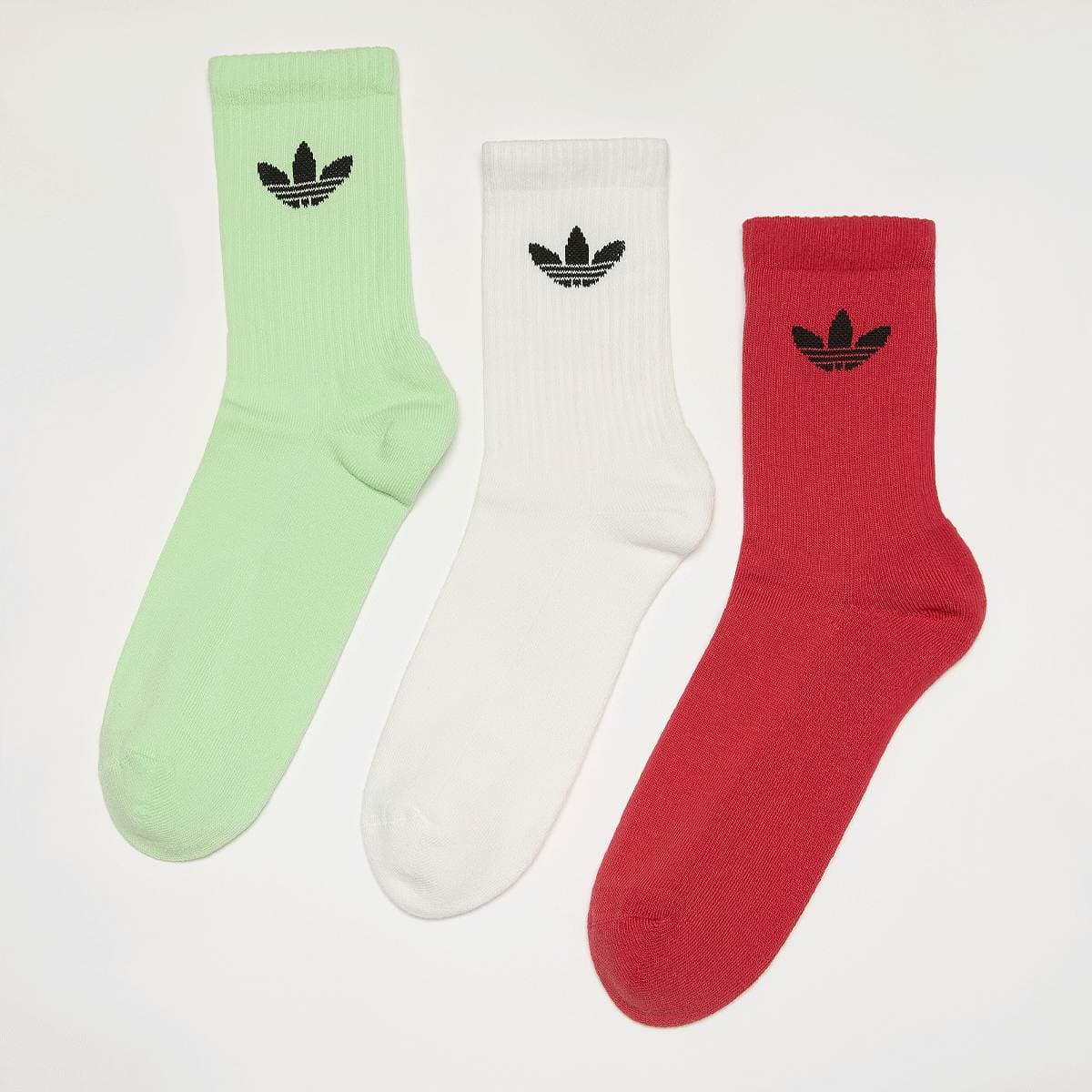 3 PACK - Trefoil Cushion Crew Socken