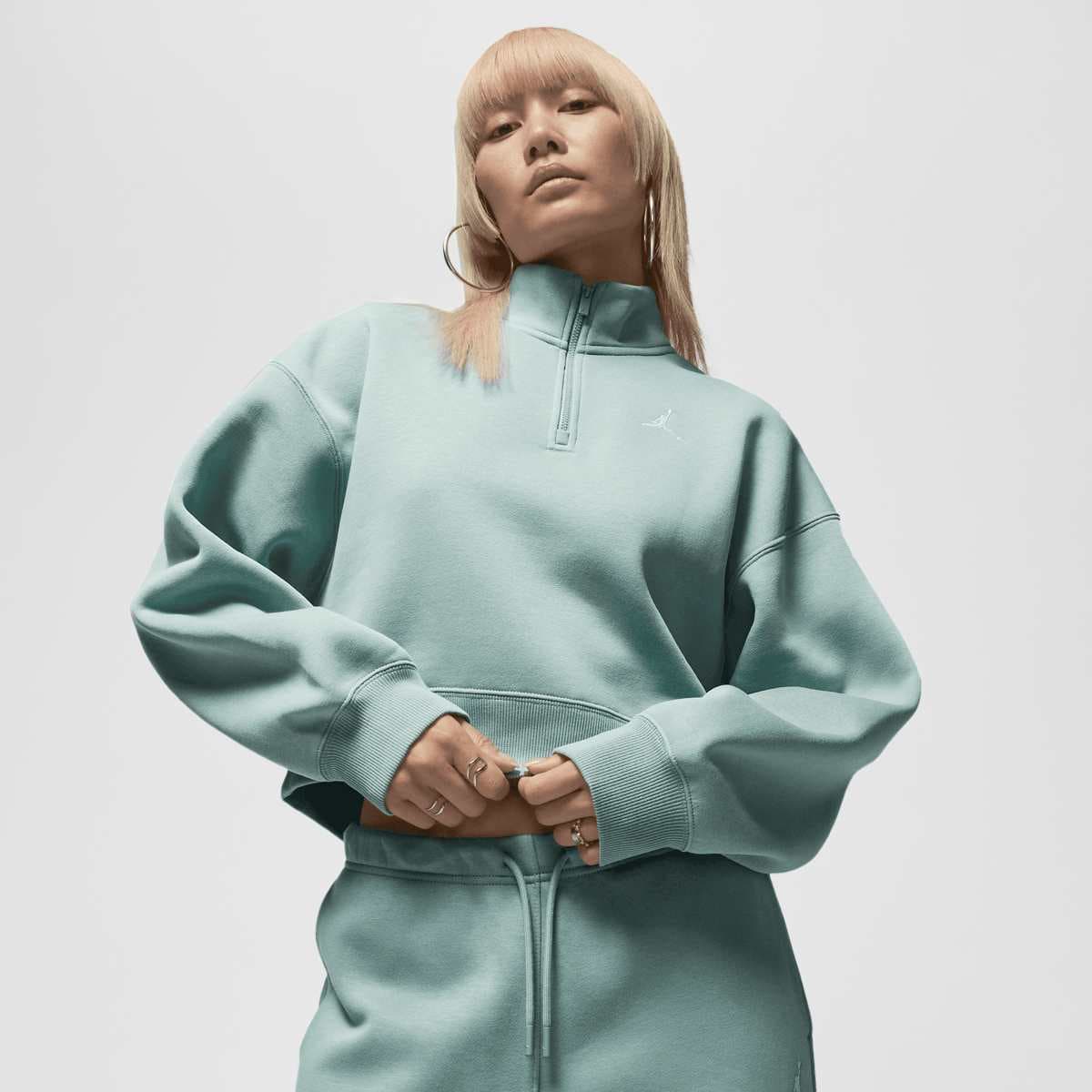 Brooklyn Fleece Quarter-Zip Top