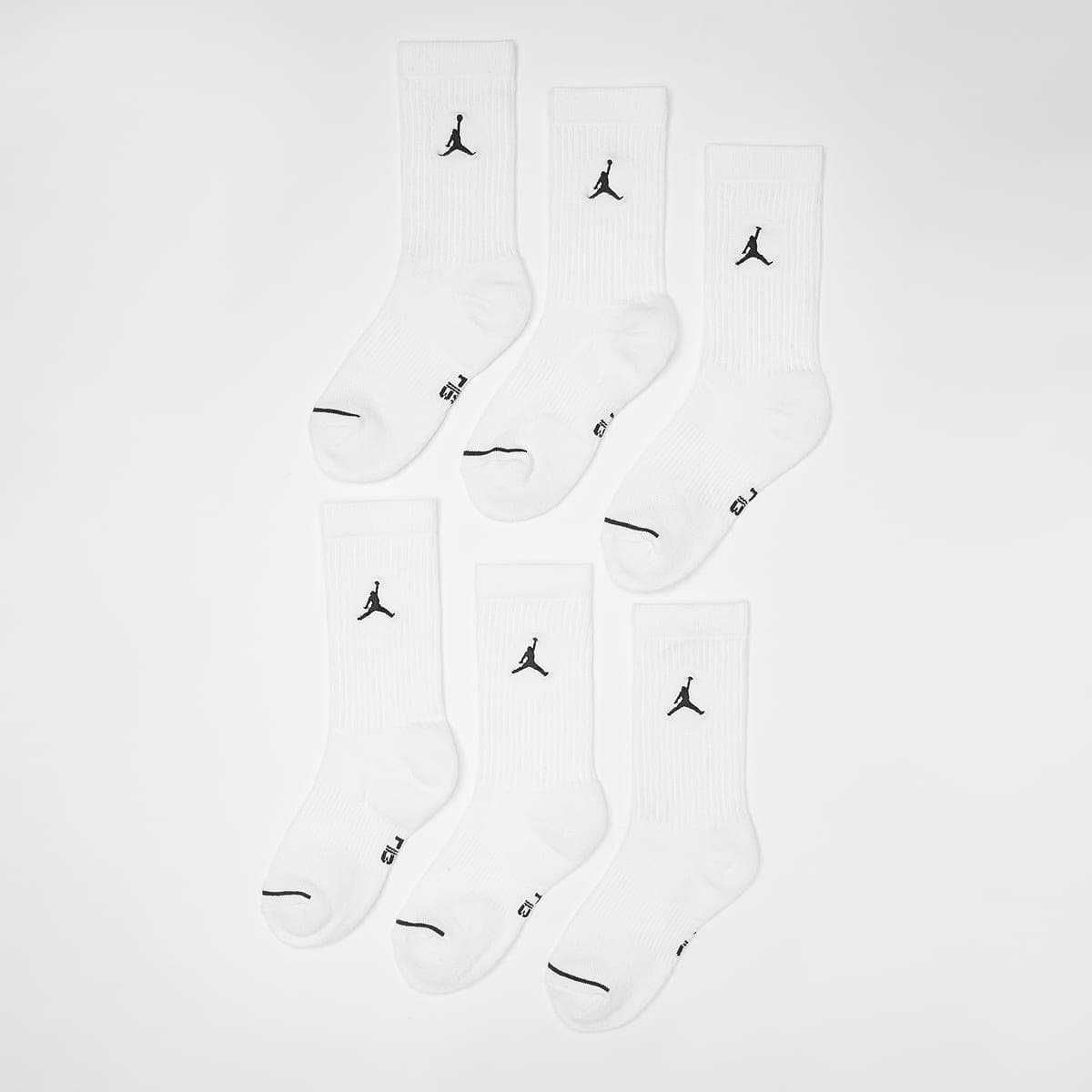 6 PACK - Everyday Cushioned Crew Socks