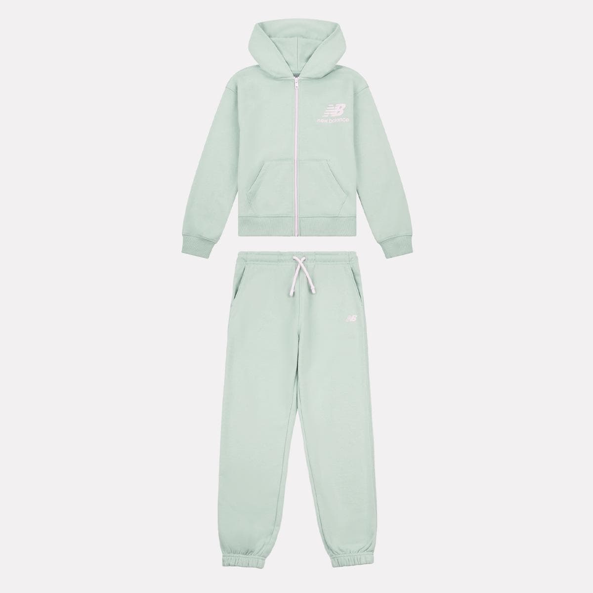 Set Stacked Logo French Terry Zip Hoodie and Jogger