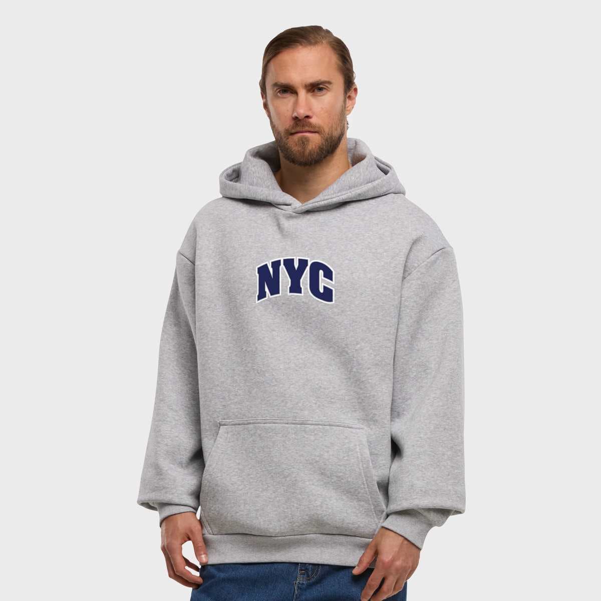 NYC College Letters Fluffy Hoody