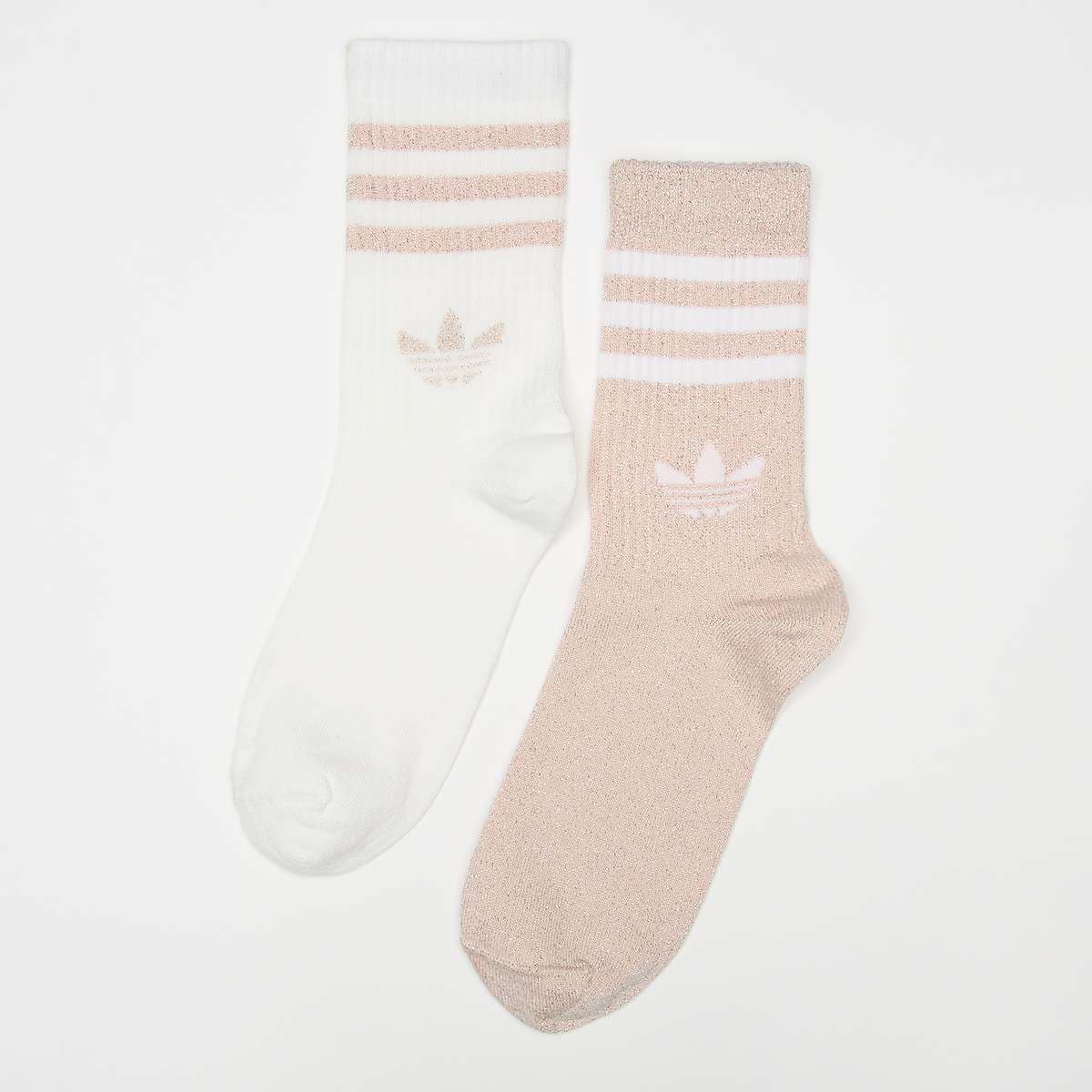 2 PACK - 3-Stripes Glitter Crew Socks