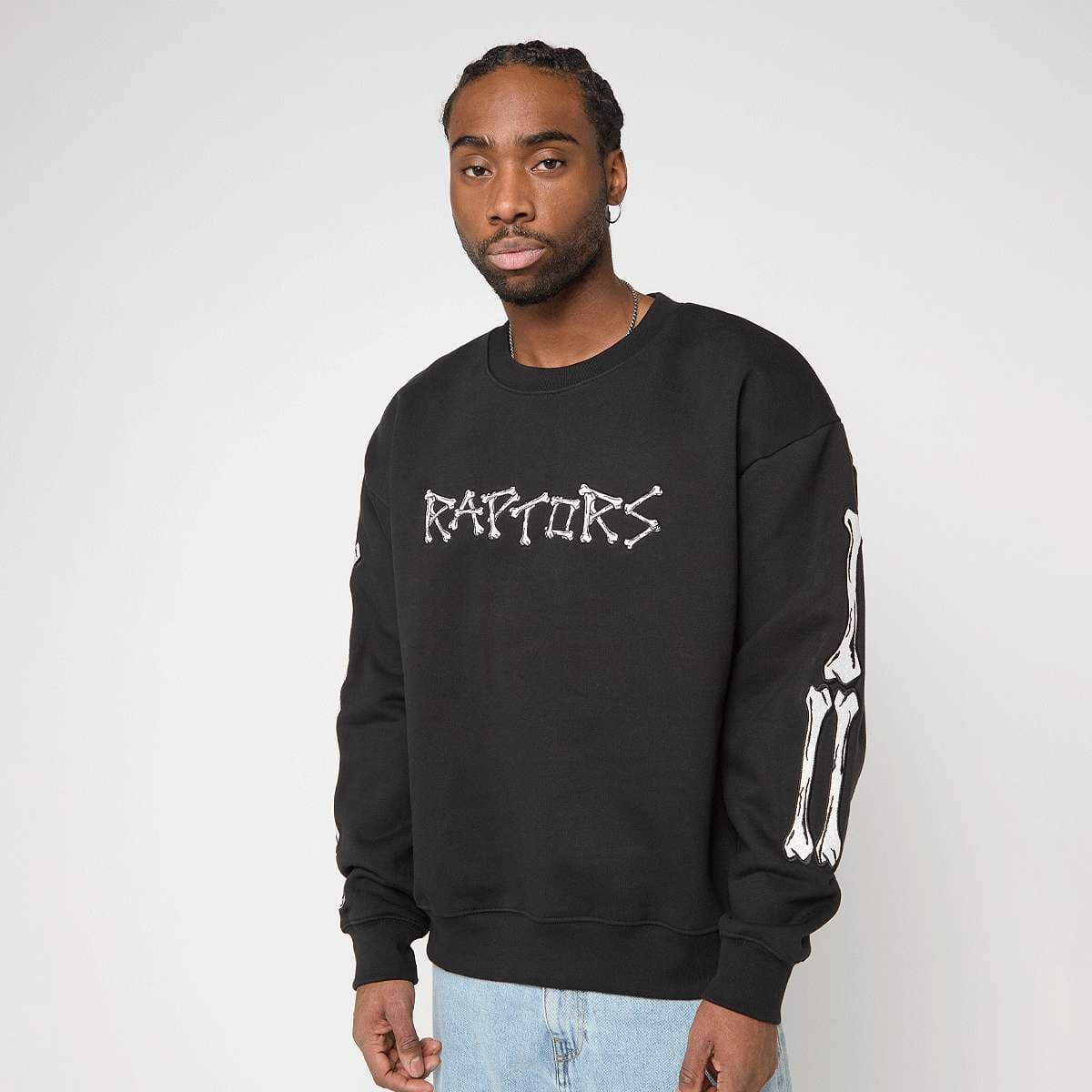 NBA Toronto Raptors Bone Words Boxy Crewneck