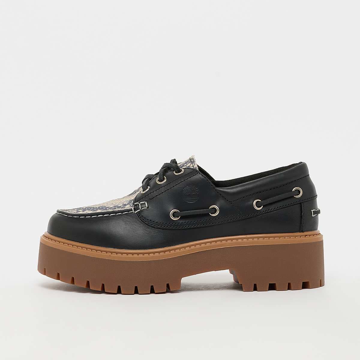 Stone Street Boat Snake Print Suede 