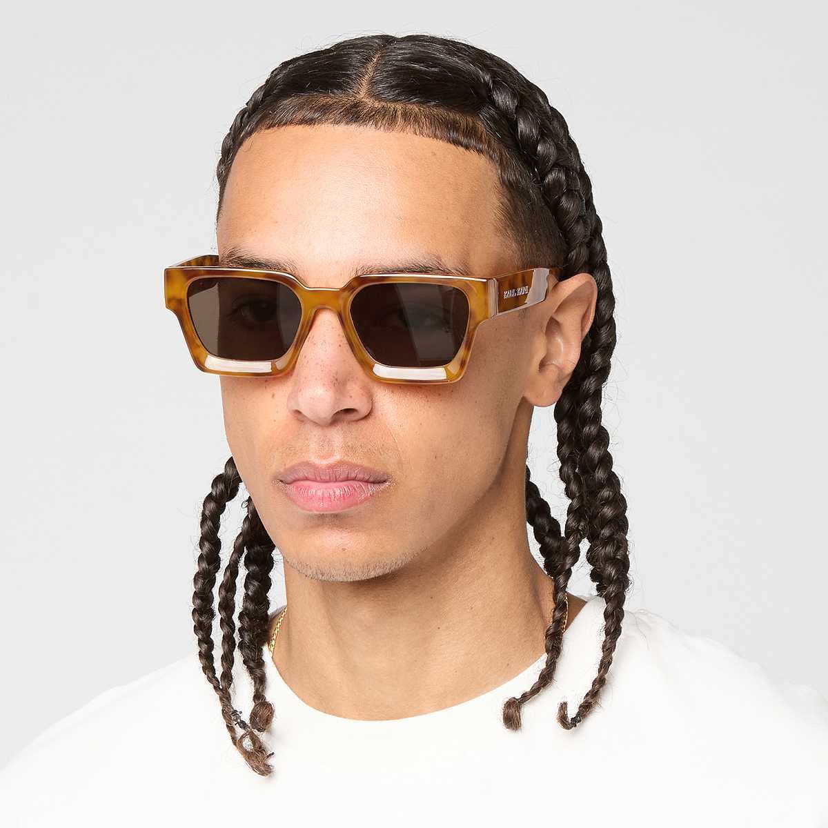 Retro Chunky Rectangular Sunglasses