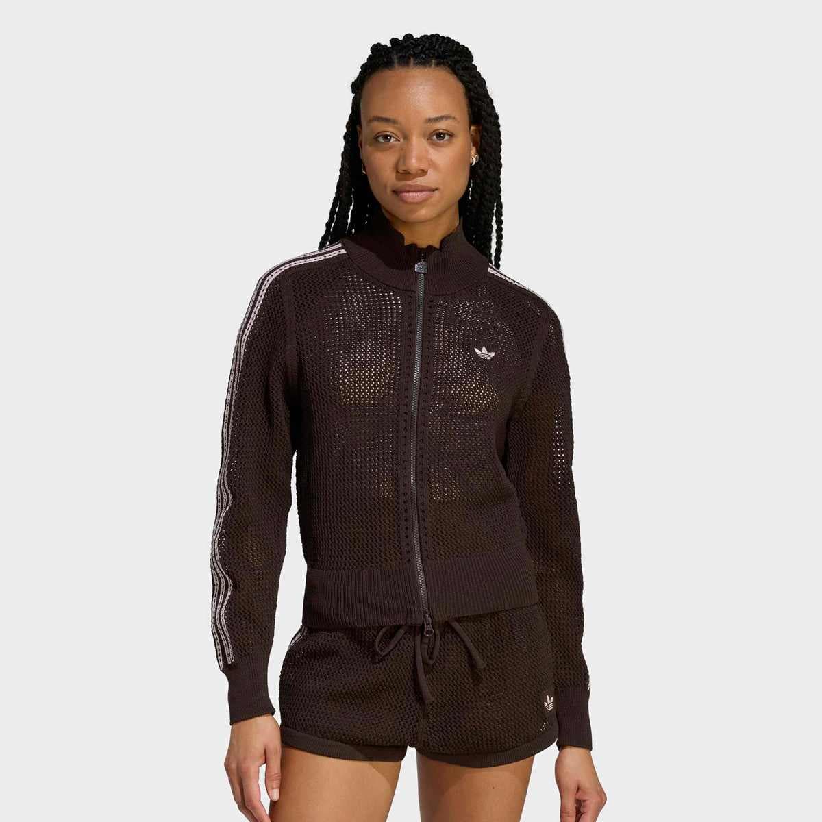 Knitted Crochet Firebird Track Top