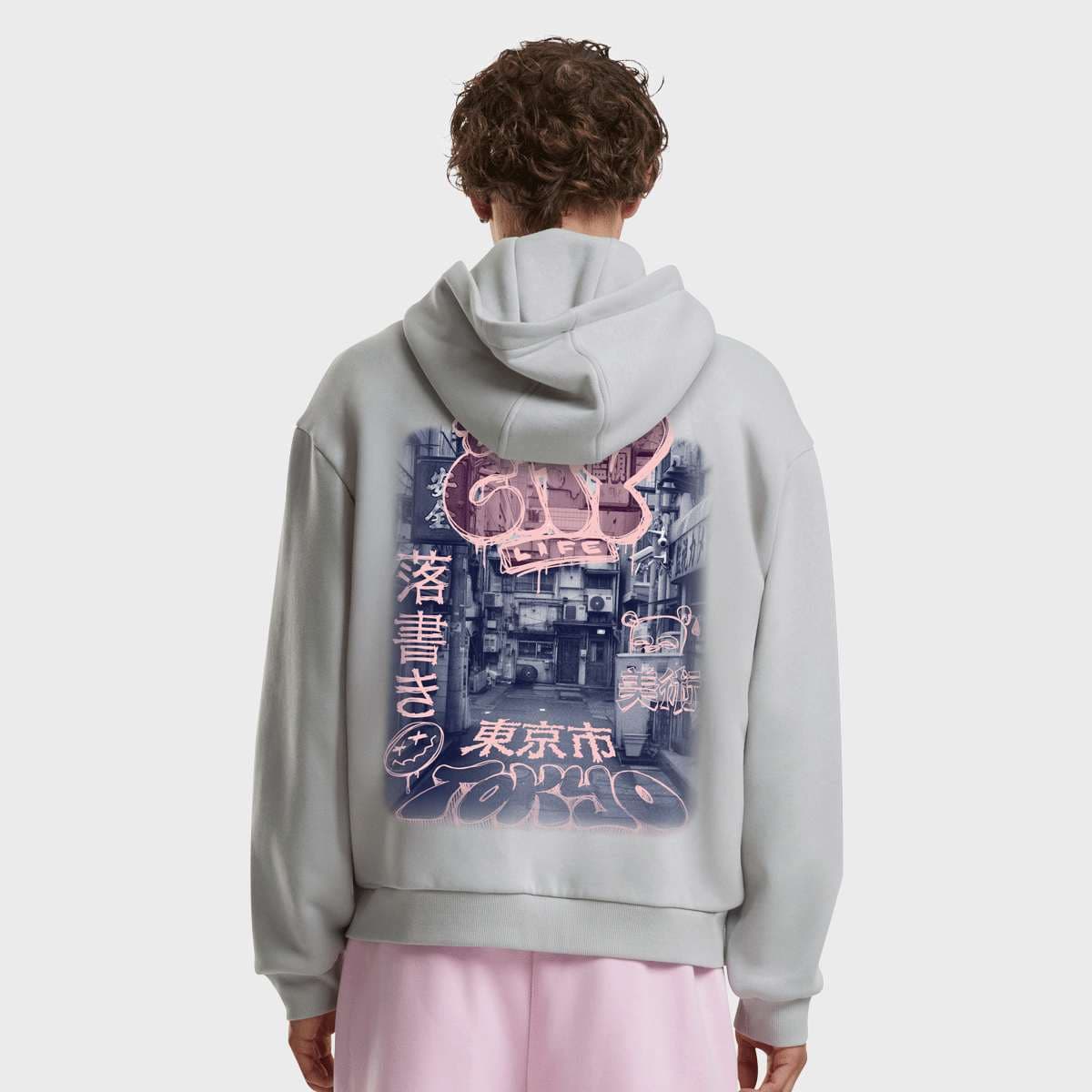 Tokyo City Life Fluffy Zip Hoody