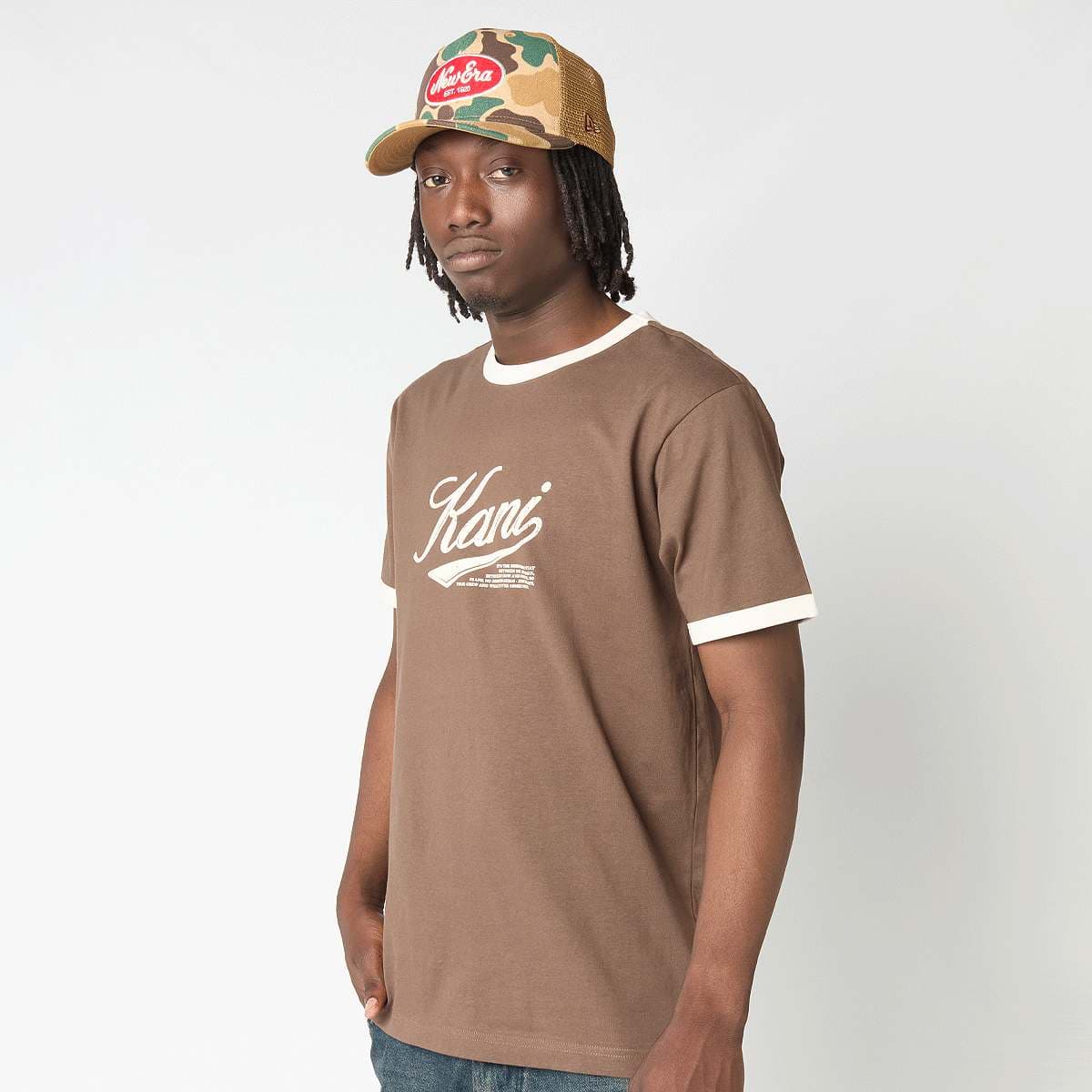 Cursive Varsity Regular Ringer T-Shirt