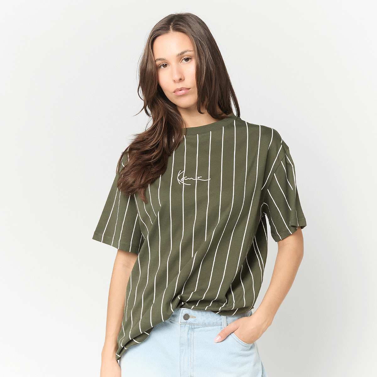 Small Signature Essential Pinstripe OS Tee 