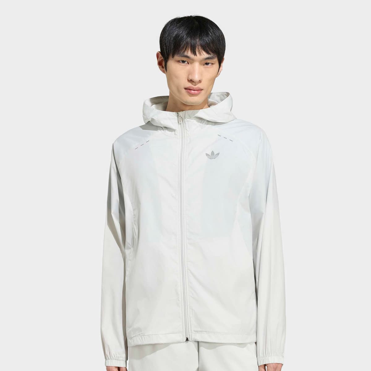 Tech Trefoil Essentials Hooded Full Zip Track Top
