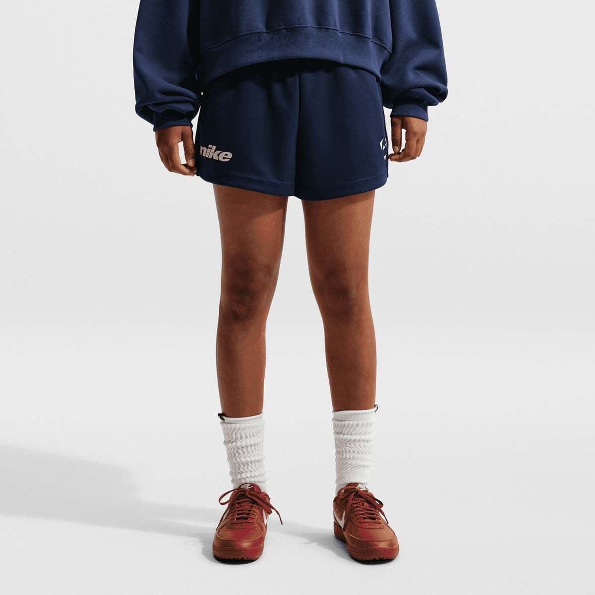 Sportswear Trend Football Fleece Shorts