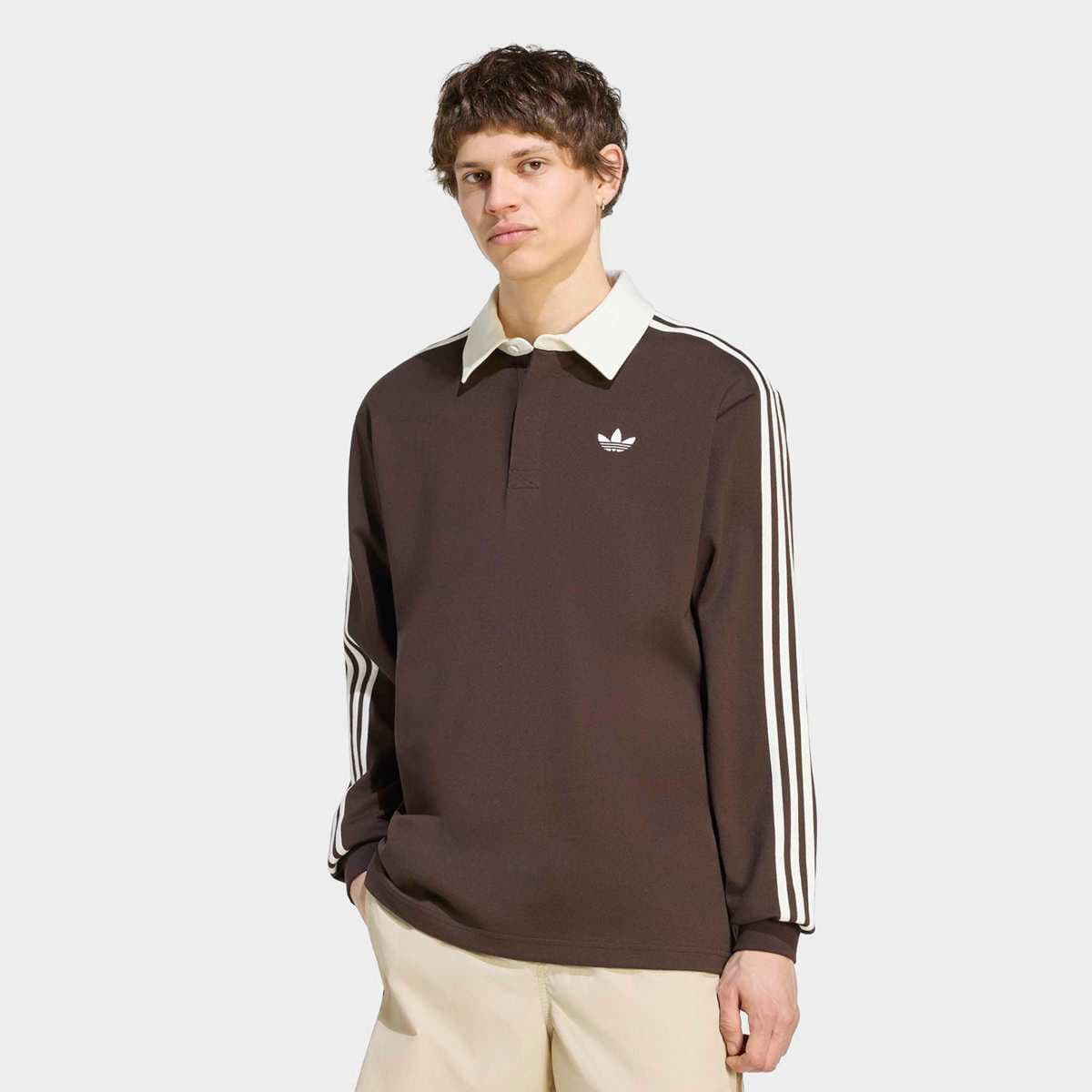 3-Stripes Rugby Longsleeve Polo