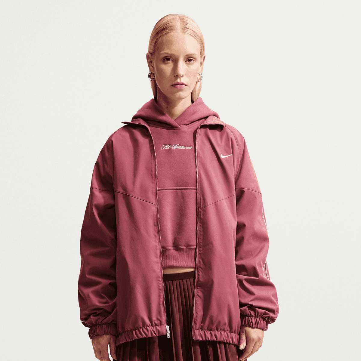 Studio Fleece Medium Weight Crop Hoodie