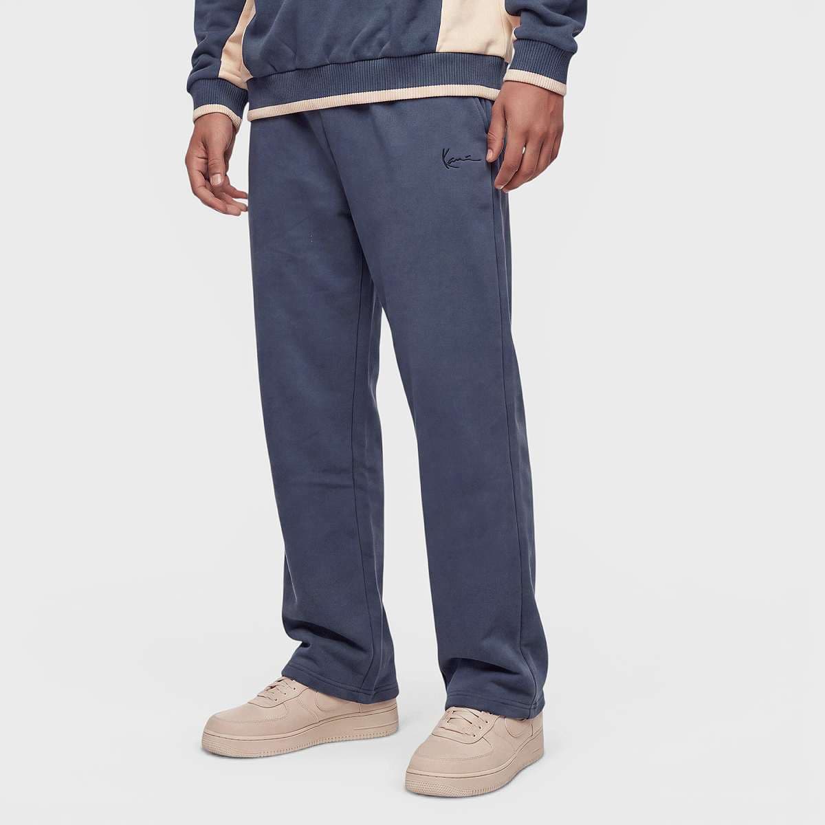 Signature Box Pleat Straight Leg Sweatpants