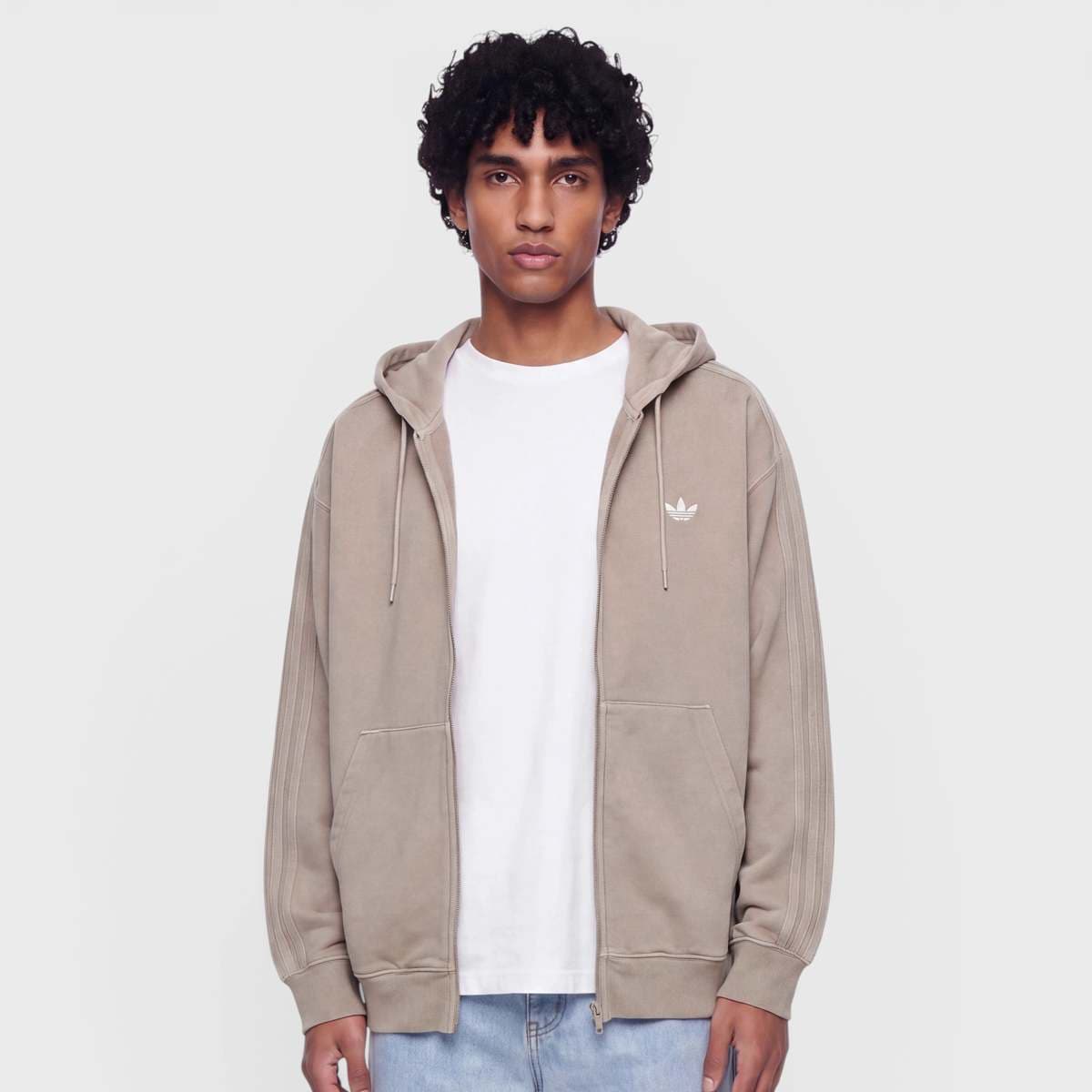 Washed Full Zip Oversized Hoodie