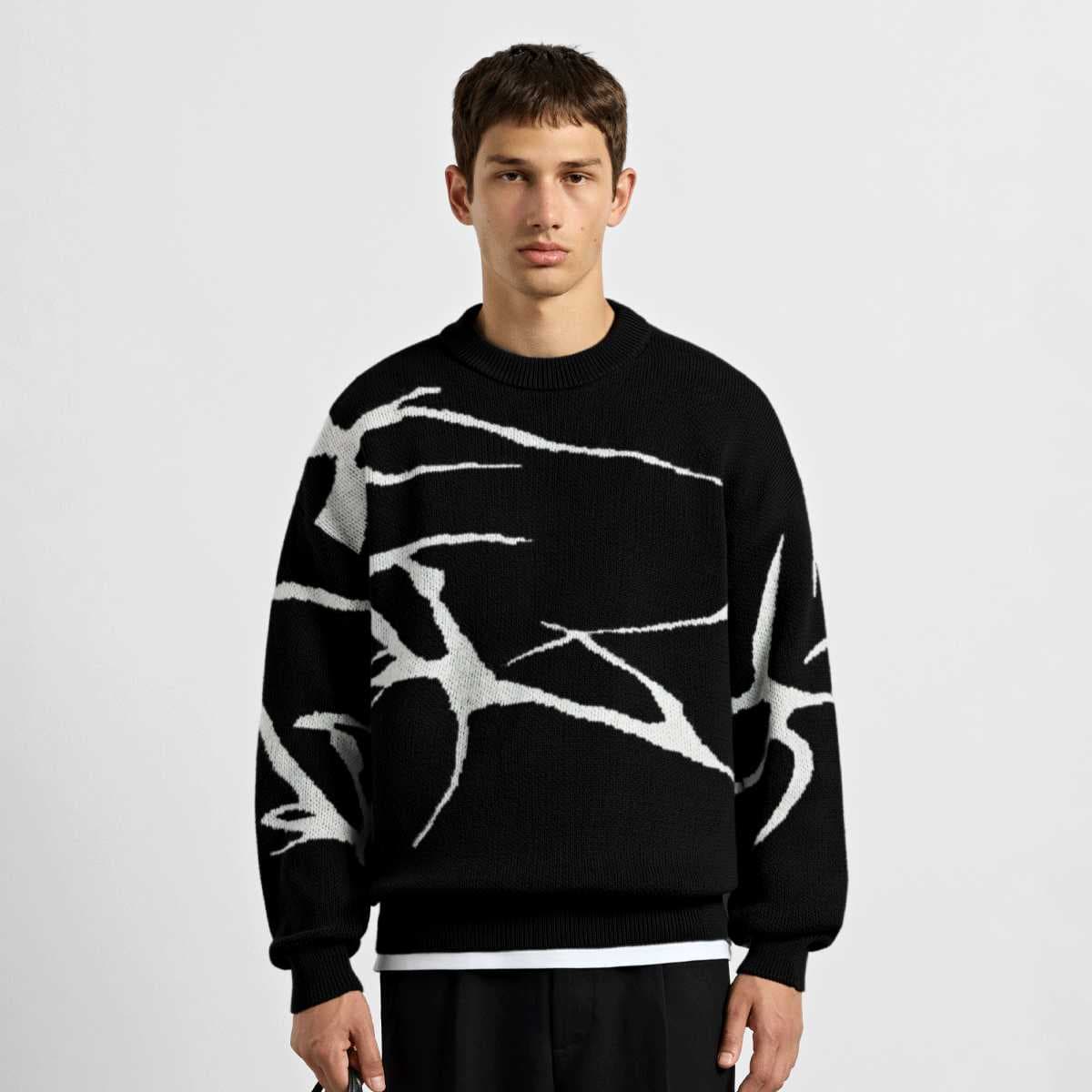 Jacquard Knit Sweater
