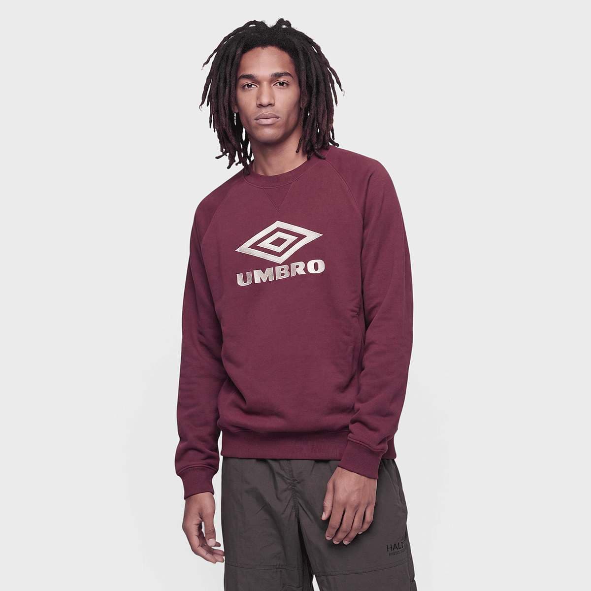 RELAXED ICONIC SWEAT cabernet/waxpaper