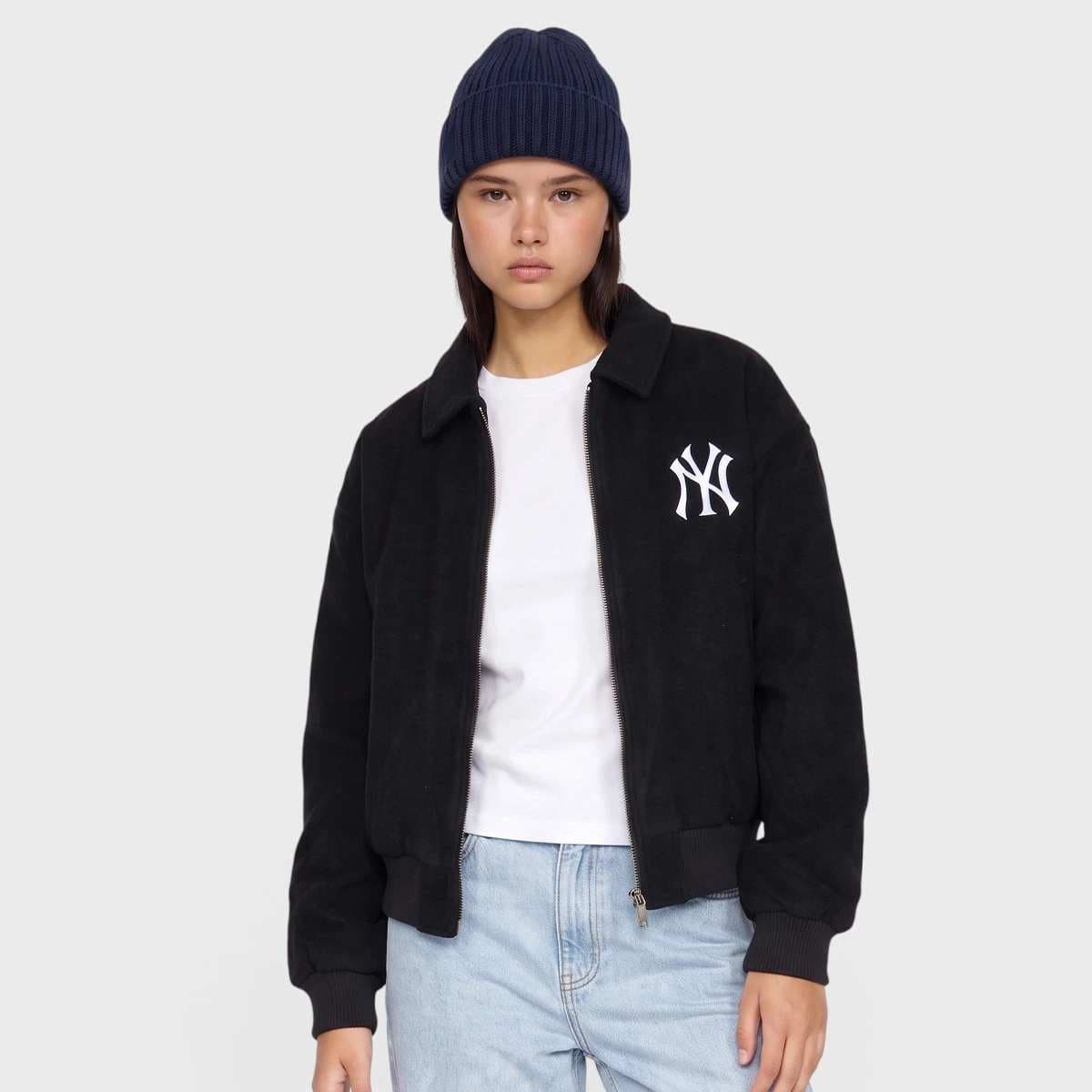 WMNS MLB Wool Oversized Bomber Jacket