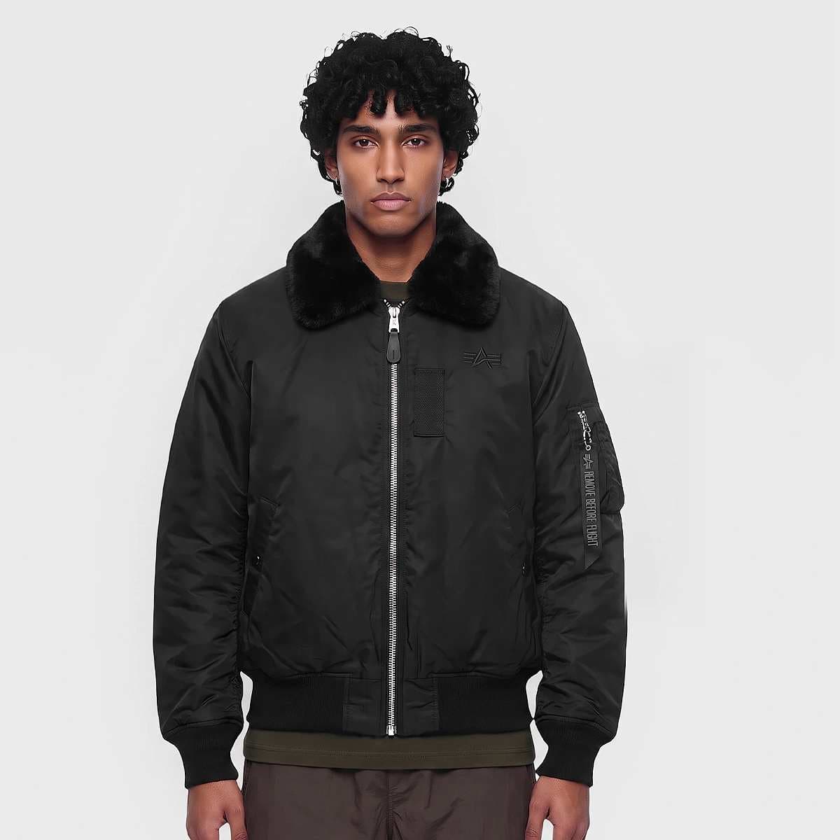 B-15 Intermediate Flight Jacket all black