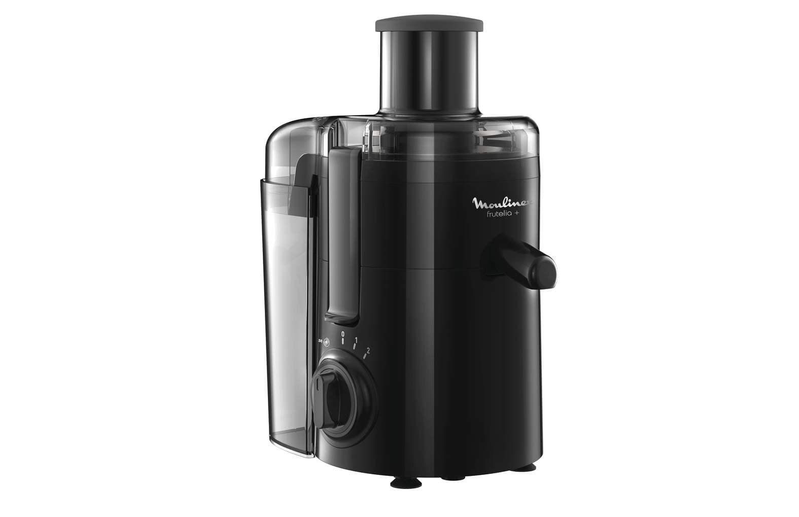 Moulinex Frutelia + Centrifuga, Prepara Succhi di Frutta Fresca, Potenza 350W, 2 Velocità e Funzione a Impulsi, Centrifuga Frutta con Filtro in Acciaio Inox, JU3708