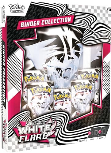 Pokemon TCG Scarlet &amp; Violet 10.5 White Flare Binder Collection Box - 5 Packs