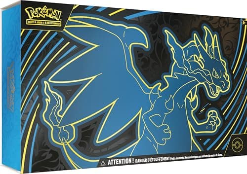 Pokémon : Ultra-Premium Mega Glurak X-ex Kollektion (2 glänzende Promokarten, 18 Boosterpacks und Premium-Spielzubehör)