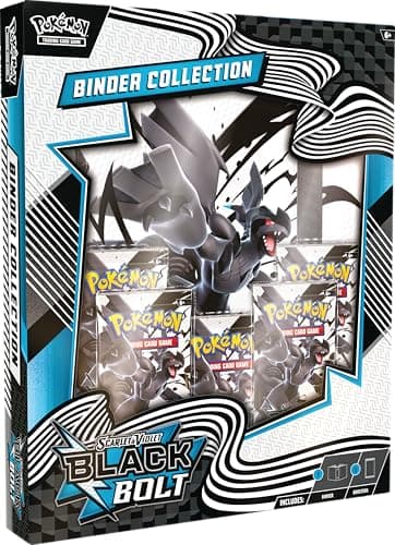 Pokémon TCG: Scarlet &amp; Violet – Black Bolt Binder Collection (Zekrom Binder &amp; 5 Booster Packs)