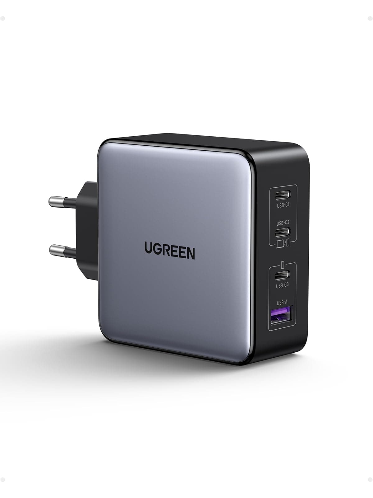 UGREEN USB-C Ladegerät, Nexode X 160W PD 3.1 Netzteil 140W GaN Charger 4-Port Schnellladegerät PPS 45W Kompatibel mit MacBook Pro 16“ 2021, iPhone 17, Galaxy S25 Ultra