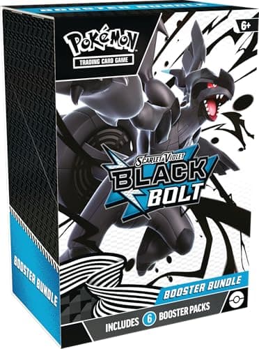 Pokémon TCG: Scarlet &amp; Violet – Black Bolt Booster Bundle (6 Booster Packs)