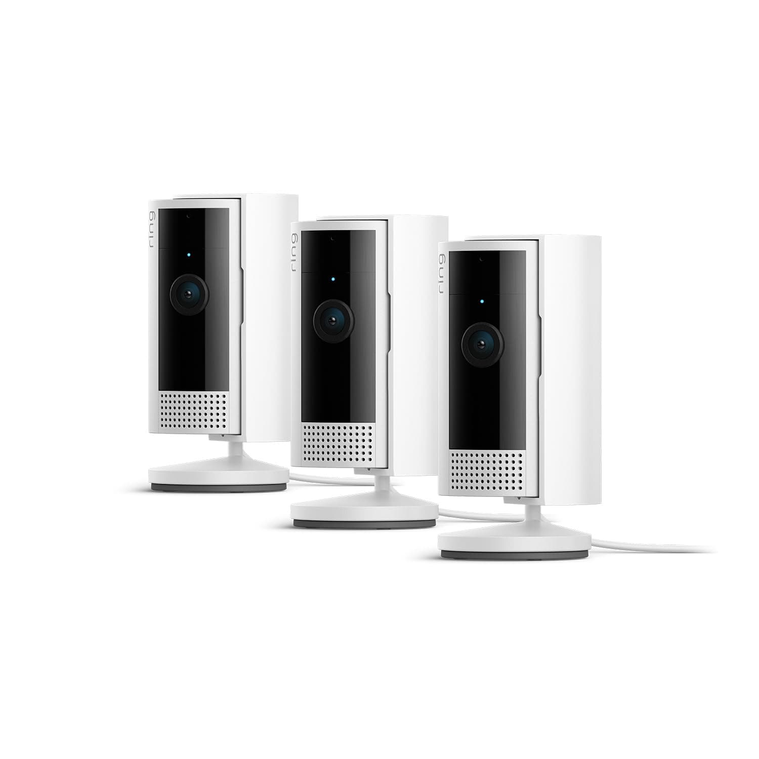 Ring Cámara interior (Indoor Camera 2ª gen) | Cámara de vigilancia wifi con enchufe para mascotas, vídeo HD, comunicación bidireccional, cubierta de privacidad | 30 días gratis de Ring Home, 3 Cámaras