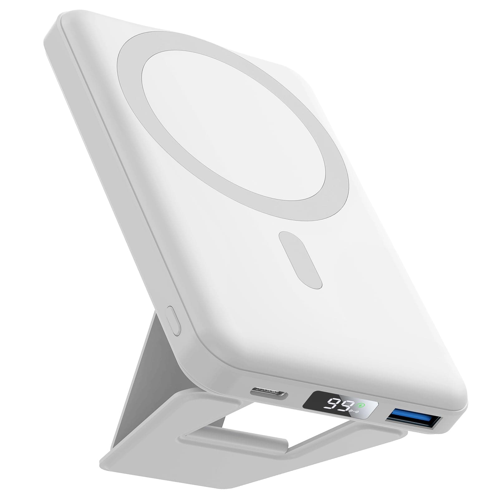 AOGUERBE Power Bank per iphone, 10000mAh per Magsafe Powerbank Magnetico Caricabatterie Portatile Wireless PD 22.5W Ricarica Rapida Batteria Esterna per iPhone 17/15/14/13/12/Mini/Pro/Pro Max