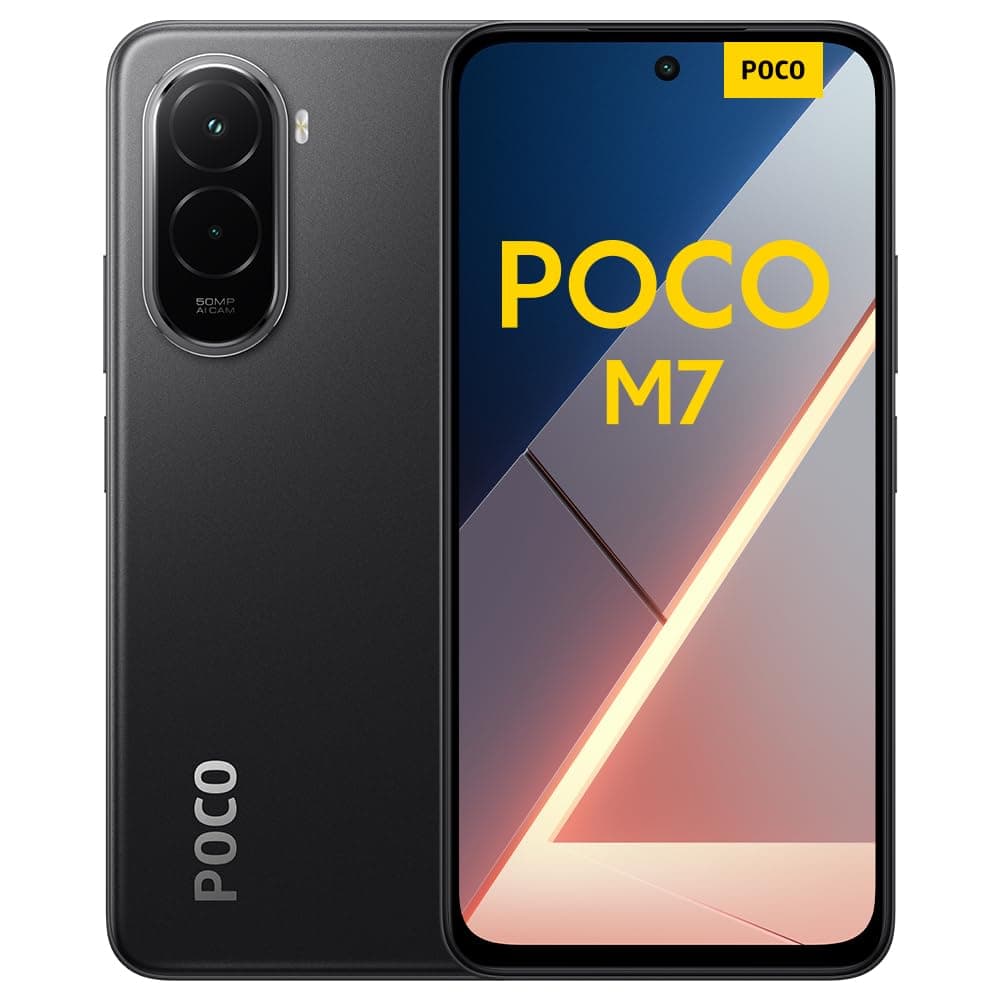 XIAOMI POCO M7, Smartphone 8+256 Go, écran FHD+ 144 Hz de 6,9 Pouces, Snapdragon 685, Double caméra AI 50 MP, 7000 mAh, Noir, Chargeur Non Inclus (Version Française + 2 Ans de Garantie)