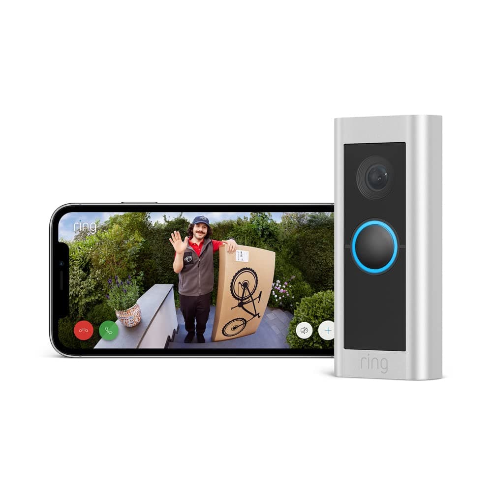 Ring Videocitofono Pro cablato (in precedenza Video Doorbell Pro 2) | Videocamera con citofono, video in HD a 1536p, video a figura intera, vista dall'alto e wifi | Ring Home: 30 gg. prova gratuita