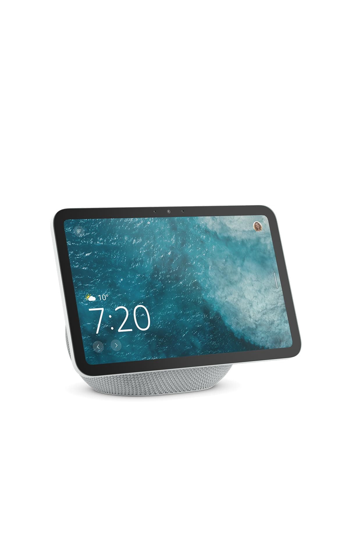 Amazon Echo Show 8 (neueste Generation), brillantes 8,7-Zoll-Display in HD-Auflösung mit raumfüllendem 3D-Audio und Alexa, Weiß