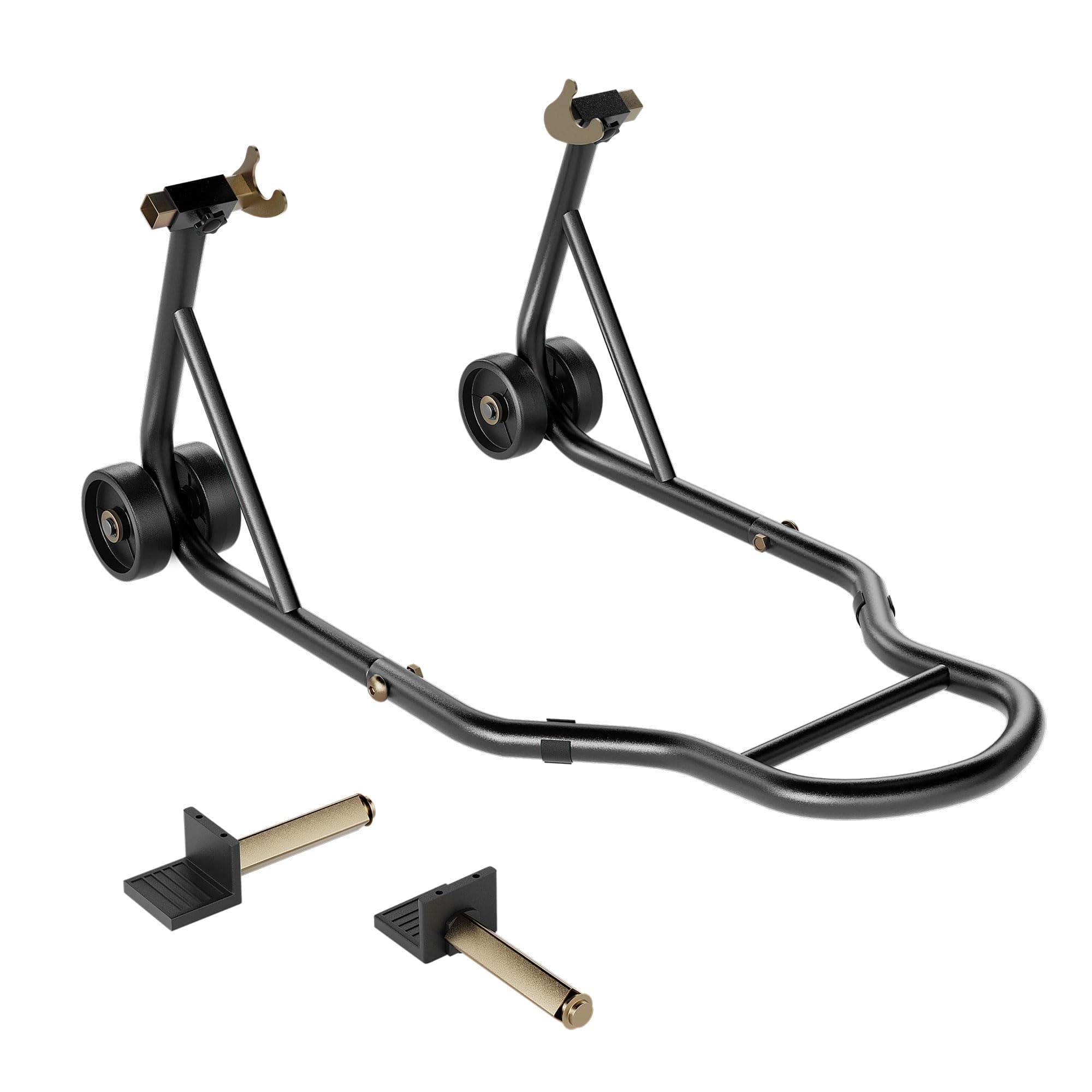 SPECSTAR Caballete Moto Elevador Universal para Motocicleta de Carga Pesada Elevador de Rueda Trasera Soporte para Moto Deportiva con Spool y Combo de Paddock