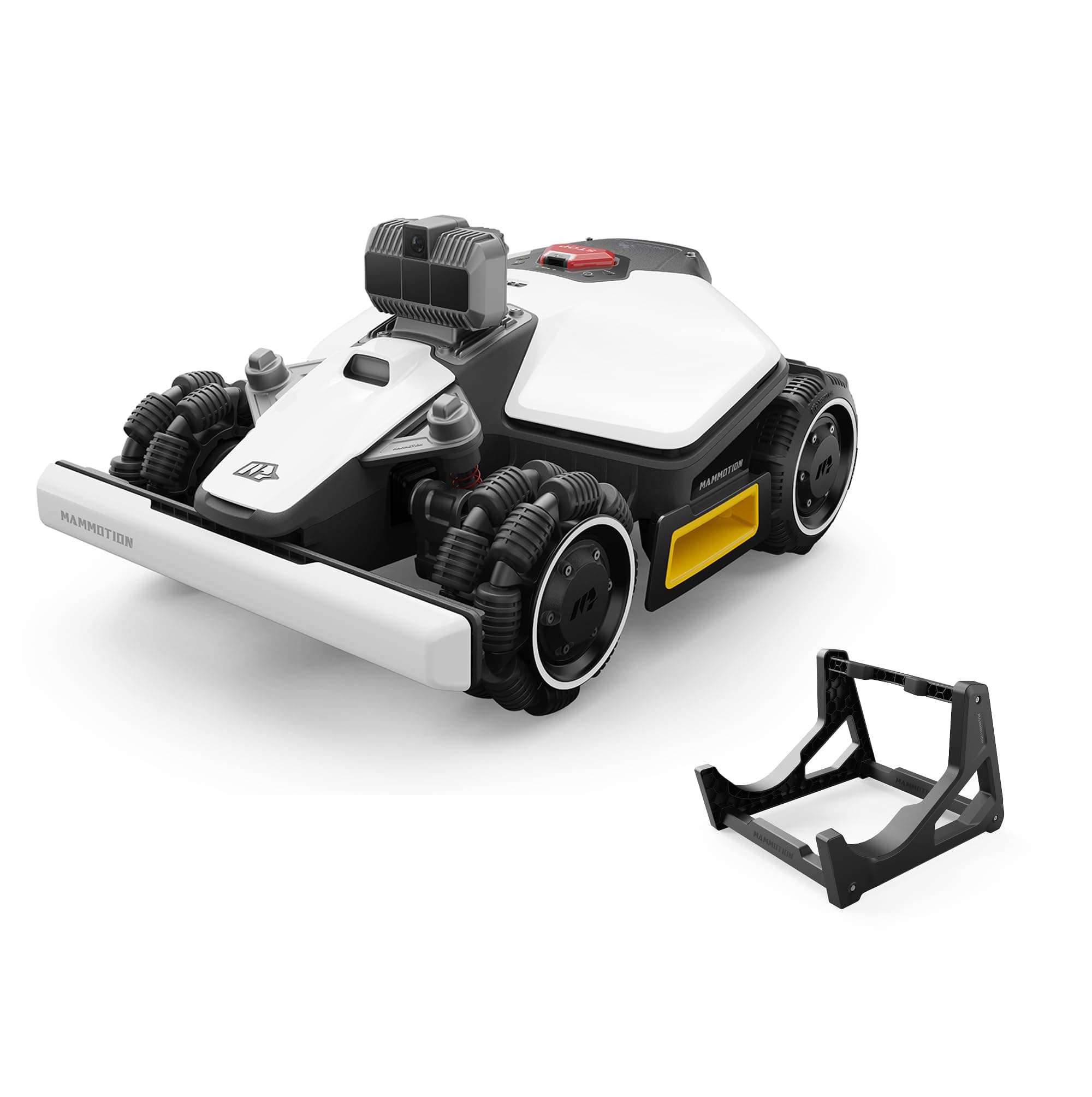 MAMMOTION LUBA Mini AWD LiDAR – Robot Tondeuse sans Fil Périphérique, avec LiDAR 3D+AI Vision, sans Antenne RTK, Cartographie Automatique, 1 500 m² Recommandés, Module 4G, Pente Jusqu’à 80%