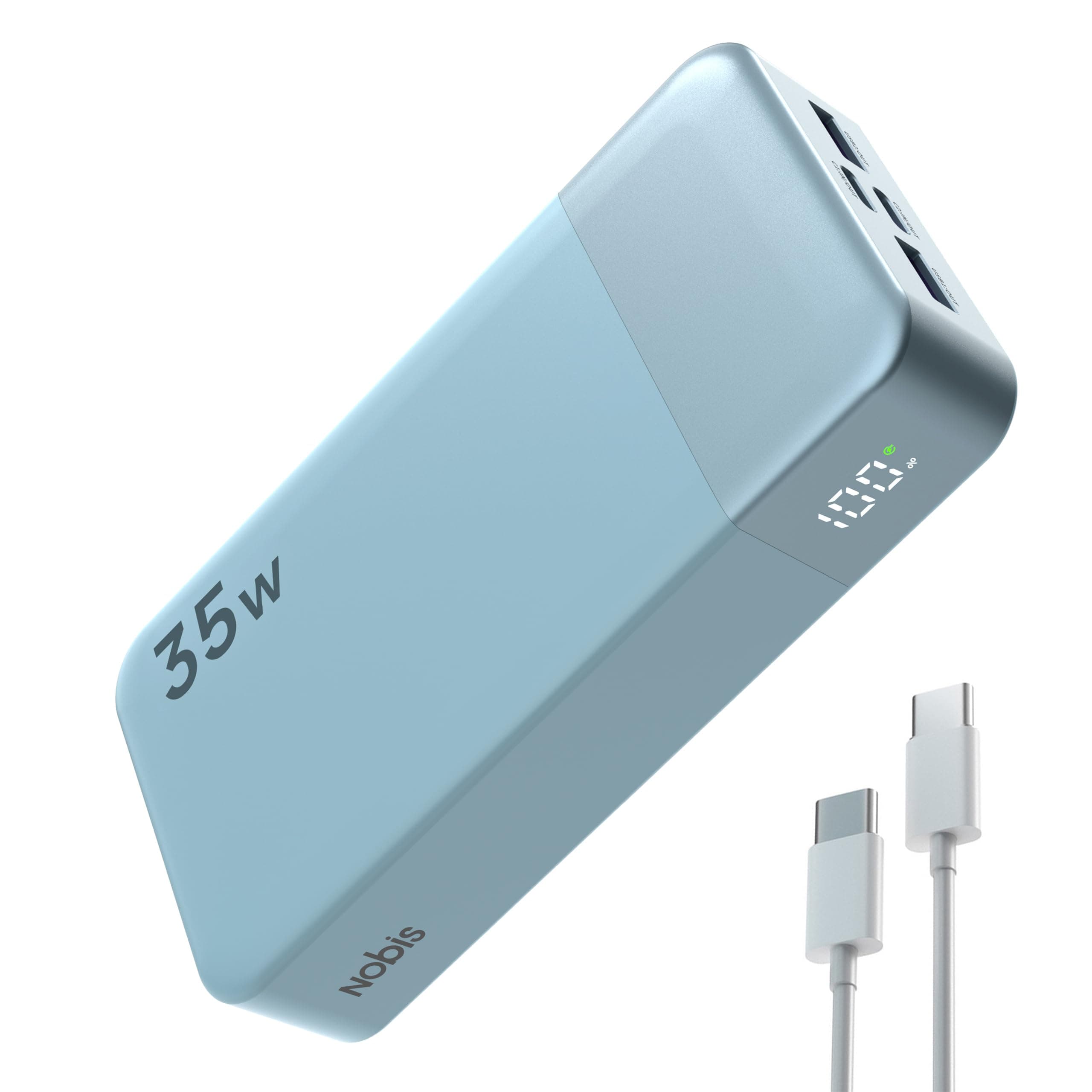 NOBIS Powerbank 20000mah,35W PD3.0 Batería Externa Carga Rapida,QC4.0 Bateria Portatil para MacBook,Phone 11 13 15 16 S23 S22,Airpods etc