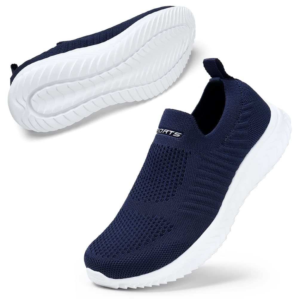 STQ Basket Femme Chaussures de Sport sans Lancts Confortable Chic Respirantes Mode de Ville Marche Slip on Fitness Tennis Travail Légères Enfiler Running Outdoor Gym Jogging Course Basquette Sneakers