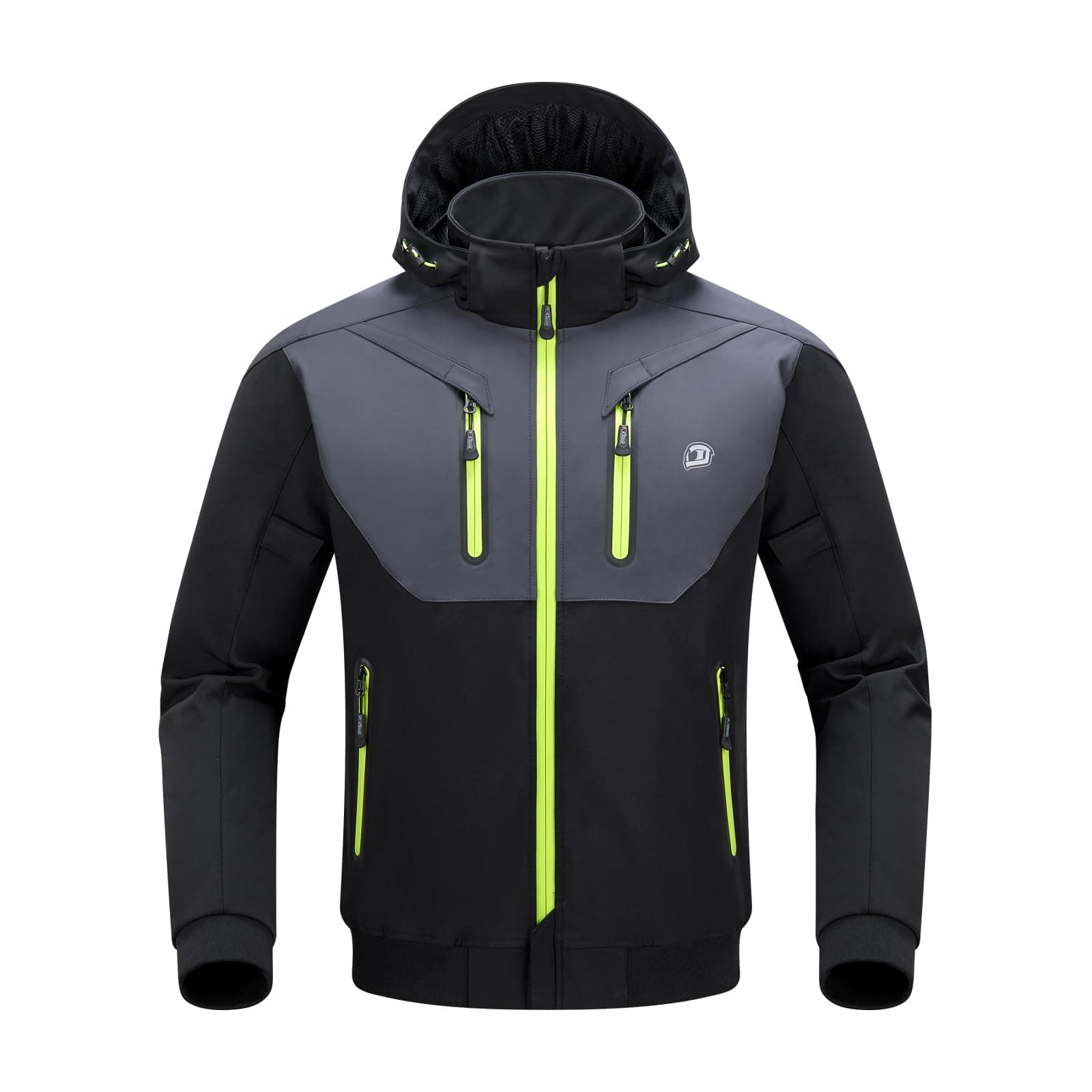 BORLENI Chaqueta de Moto para Hombres con Protectores CE Forro Extraíble Impermeable al Viento y al Agua para Todas las Estaciones M