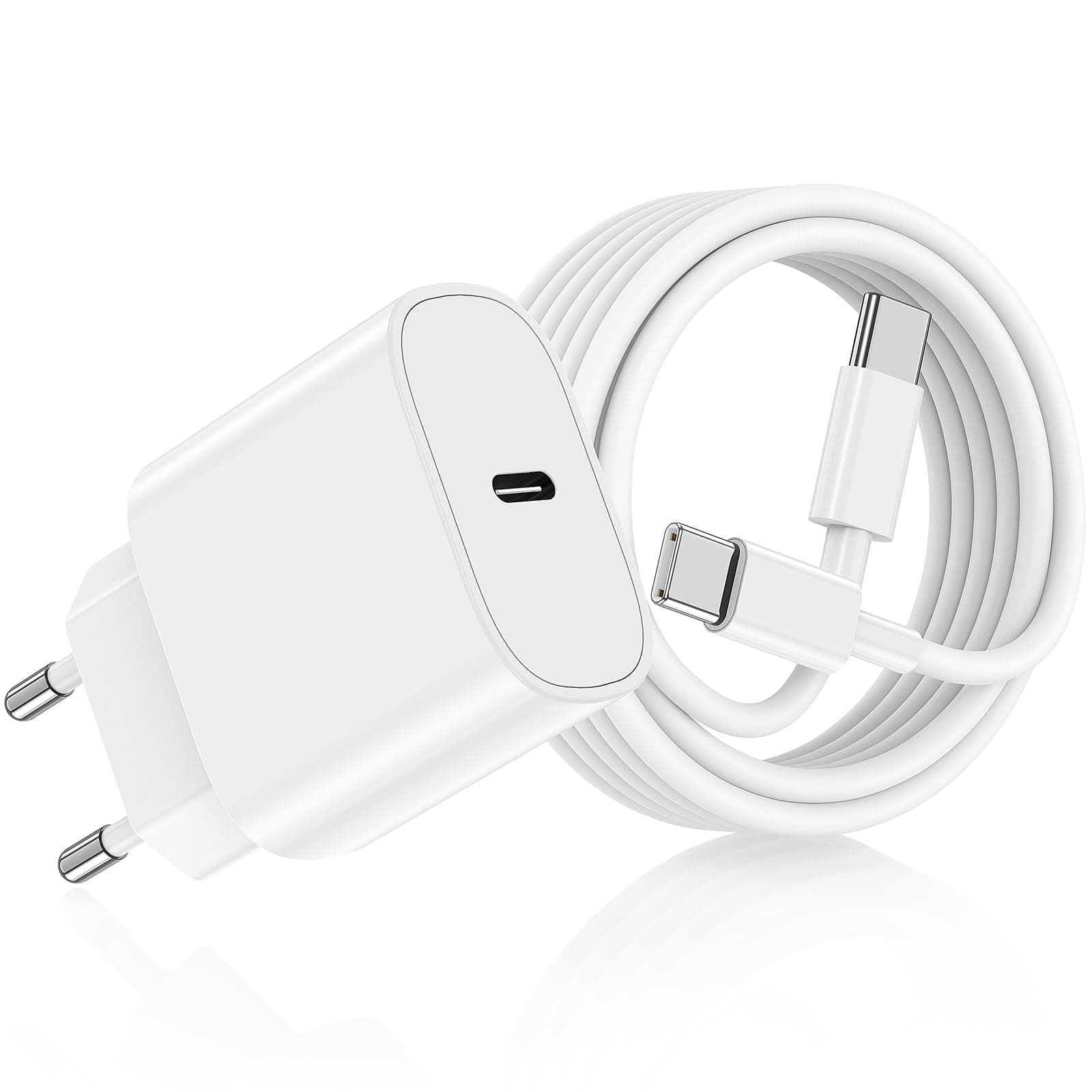 DGVERS Chargeur USB C Rapide iPhone 17/16/15,Adaptateur USB C Chargeur Rapide avec 2m Câble USBC, Compatible iPhone 16e,16/15 Plus,17 Air, 17/16/15 Pro, Pro Max, Pad